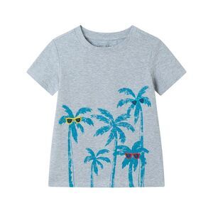 Andy & Evan Boys Palm Graphic T-Shirt, Grey